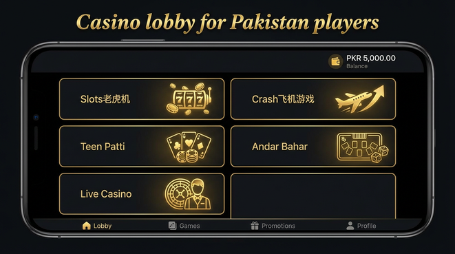Lobby view of Tiger 888 Game for Pakistan users